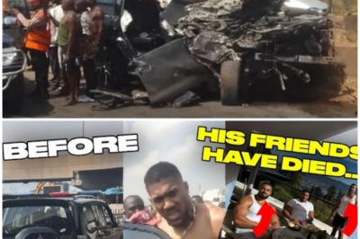 “TWO LIVES LOST, ONE HEARTBROKEN CHAMP: ANTHONY JOSHUA SPEAKS OUT AFTER HIS DEVASTATING CAR CRASH, BUT THE TRUTH BEHIND HIS FRIENDS’ DEATHS IS MORE SHOCKING THAN ANYONE EXPECTED”  The boxing world is reeling as Anthony Joshua breaks his silence following the tragic car crash that claimed the lives of his two friends. But as the story unfolds, we realize that this isn’t just about a crash—it’s about the secrets, the guilt, and the trauma that Joshua has kept hidden for years. 👇