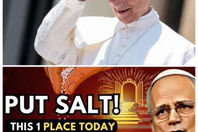 🧂 “THEY CANNOT CROSS!” — POPE LEO XIV URGES BELIEVERS TO SPRINKLE SALT ON THEIR DOOR MATS BEFORE MIDNIGHT OR FACE UNSEEN DANGER ⚡ Shadows lengthen and clocks tick as the faithful scramble to follow this age-old warning, believing that a simple ritual could keep evil at bay and protect their homes, while whispers swirl that those who ignore it risk more than superstition—they risk a spiritual breach 👇