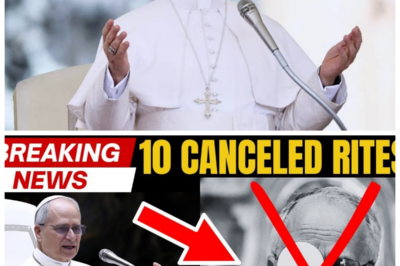 “Pope Leo XIV’s Bold Declaration: ‘Tradition Must Evolve!’ 🚨😳🔄” In a shocking turn of events, Pope Leo XIV has declared the abolition of ten Catholic rites, stating emphatically, “Tradition must evolve!” This unprecedented announcement, made just five minutes ago, has sent shockwaves through the Catholic community, igniting passionate debates about the clash between tradition and modernity. As the faithful grapple with the implications of this radical reform, many are left wondering: is Leo leading the Church into a brighter future or risking the loss of its sacred heritage? The drama is unfolding, and the stakes could not be higher! 👇