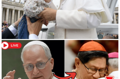 🕊️ TEARS IN THE VATICAN: POPE LEO XIV’S SHATTERING GOODBYE TO CARDINAL TAGLE TURNS ST. PETER’S INTO A SEA OF SOBBING FAITHFUL 💔 Cameras caught the unthinkable — the Pope’s voice cracking, hands trembling, as he embraced Tagle like a brother at the edge of forever, a farewell so raw and unscripted it felt less like ceremony and more like heartbreak unfolding live, leaving pilgrims stunned, whispering what did they know that we don’t as the bells tolled like a warning 👇