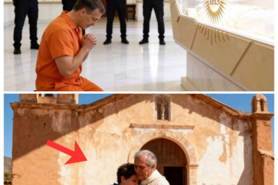 ⛪ THE HUG THAT CLOSED A CHURCH: BOY EMBRACES A LONELY PRIEST SHUNNED BY ALL — THREE DAYS LATER THE DOORS ARE SEALED AND OFFICIALS REFUSE TO EXPLAIN WHY ⛪ What looked like a sweet, innocent moment suddenly feels like the first scene of a mystery, with police tape, hushed clergy, and a congregation left staring at locked doors in disbelief 👇