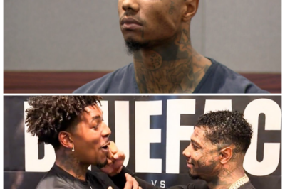 🐘 Drama Unleashed: Blueface and Swaggy P’s Fiery Face-Off! 💣 “Sometimes, the real fight happens before the fight!” In a jaw-dropping moment at their face-off, Blueface and Swaggy P exchanged heated words, igniting a firestorm of speculation and excitement among fans. As tensions escalated and emotions flared, the boxing community is left wondering: will this rivalry culminate in an unforgettable showdown, or is it all just for the cameras? The anticipation is building! 👇