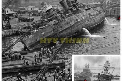 🙊 The Unseen Miracle: How America Resurrected Pearl Harbor’s Giants ⚓️🔥  This gripping true story unfolds in the aftermath of the devastating attack on Pearl Harbor, where Japan believed they had dealt a fatal blow to America’s naval power. As smoke billowed from the wreckage of Battleship Row, an audacious plan was already underway to defy the odds and resurrect the sunken giants of the U.S. Pacific Fleet. Led by Captain Homer N. Wallin, a team of brave salvage divers and engineers embarked on a race against time, sealing gaping holes and pumping millions of gallons of water from the stricken vessels. Their remarkable ingenuity turned what seemed like a total loss into a symbol of resilience and American might, challenging the narrative of defeat. But as these battleships rose from the depths, the question lingered: could this engineering miracle truly shift the tide of war, or would the scars of battle haunt them forever? THE FULL STORY 👇