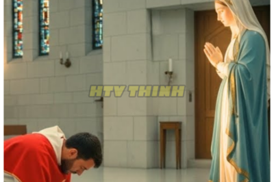 The priest stumbles and spills wine on the Virgin Mary’s feet… what happened next…