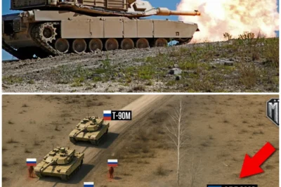 “Caught in the Crossfire: The Shocking Moment a Lone Ukrainian Abrams Takes on Three Russian T-90s—You Won’t Believe What Happens Next!” In a jaw-dropping display of military prowess, a solitary Ukrainian M1 Abrams finds itself ensnared in a deadly game of cat and mouse against three menacing Russian T-90 tanks. As the world watches in disbelief, this high-stakes encounter unfolds like a scene straight out of a Hollywood blockbuster, where one tank stands against the odds. Will it emerge victorious, or will it become another casualty in this brutal war? Prepare for twists and turns that will leave you gasping for breath! 👇